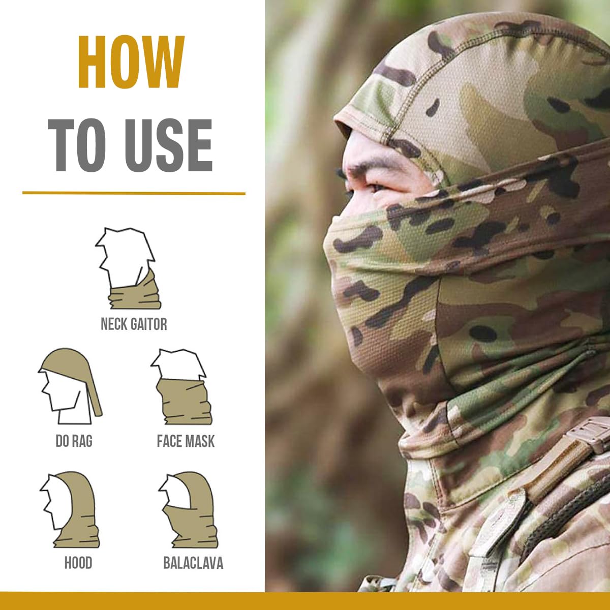 Proberos Face Mask for Biker, Balaclava Face Mask Summer Riding Face Mask Breathable Face Mask Windproof All Cover Hat Quick Dry Camouflage Face Mask Hat Sun Protection Balaclava Face Mask Proberos Face Mask for Biker, Balaclava Face Mask Summer Riding Face Mask Breathable Face Mask Windproof All Cover Hat Quick Dry Camouflage Face Mask Hat Sun Protection Balaclava Face Mask